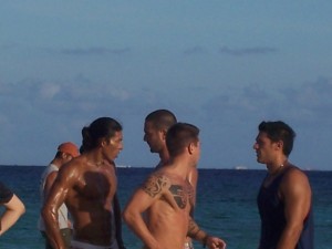 Futbol practice in Playa del Carmen