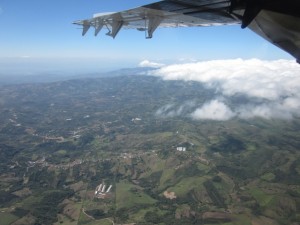 costa rica from the sky