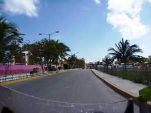 Driving around Isla Mujeres